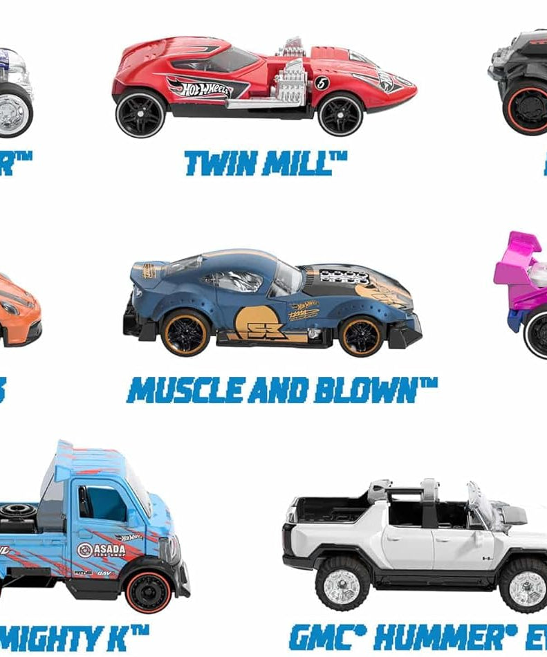 Hot Wheels Pull-Back Speeders 1:43 Scale Toy Car, Pull Back and Release for Instant Racing Fun