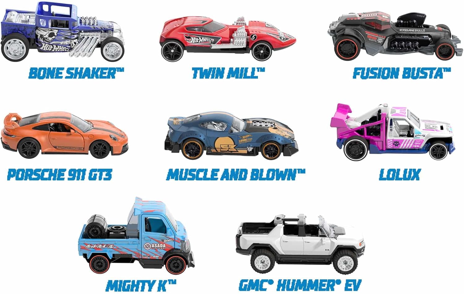 Hot Wheels Pull-Back Speeders 1:43 Scale Toy Car, Pull Back and Release for Instant Racing Fun