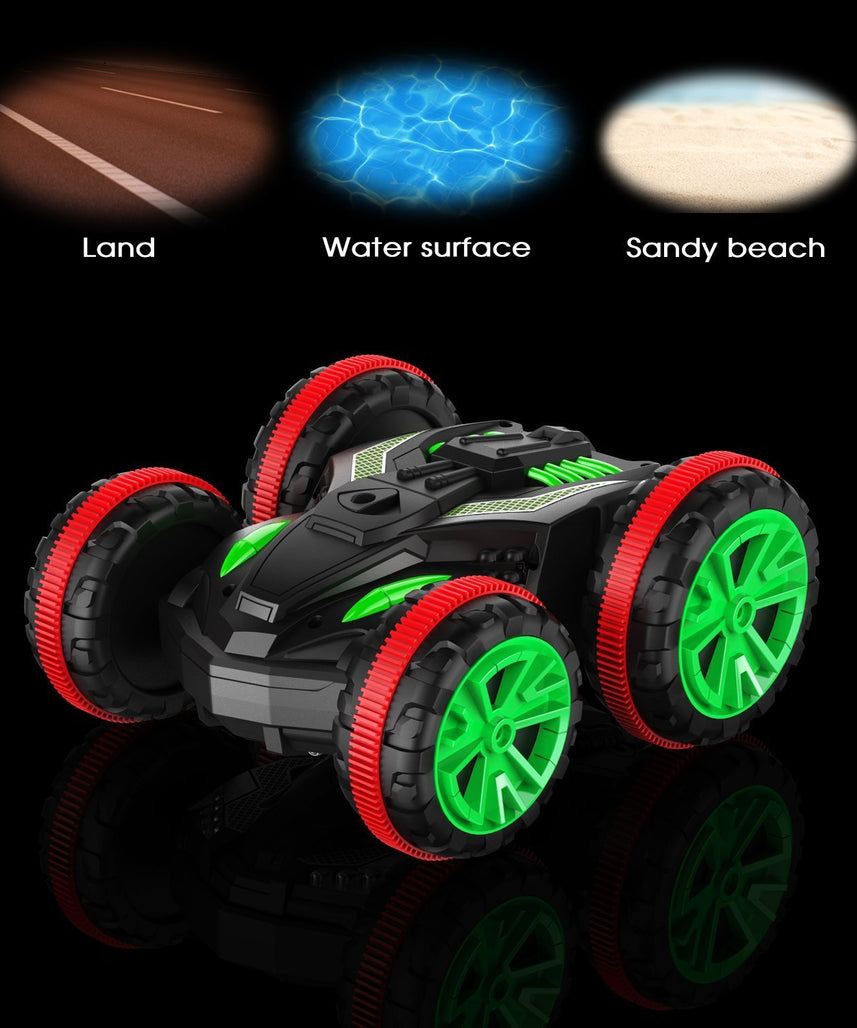 Crazon Amphibious RC Car, 2.4GHz Remote Control, Waterproof, Rechargeable Battery, 3+