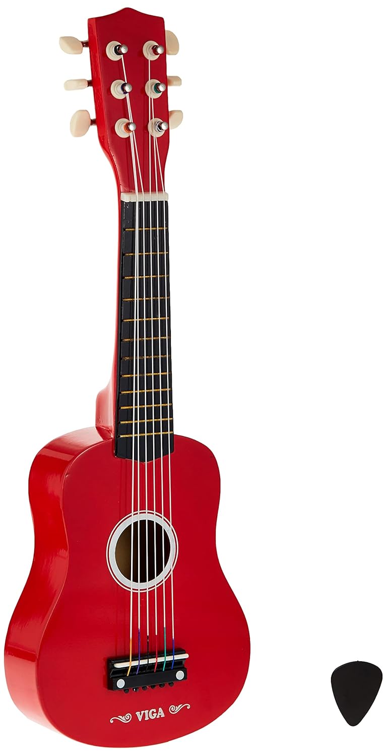 Viga Wooden Guitar 21" Red, 50691