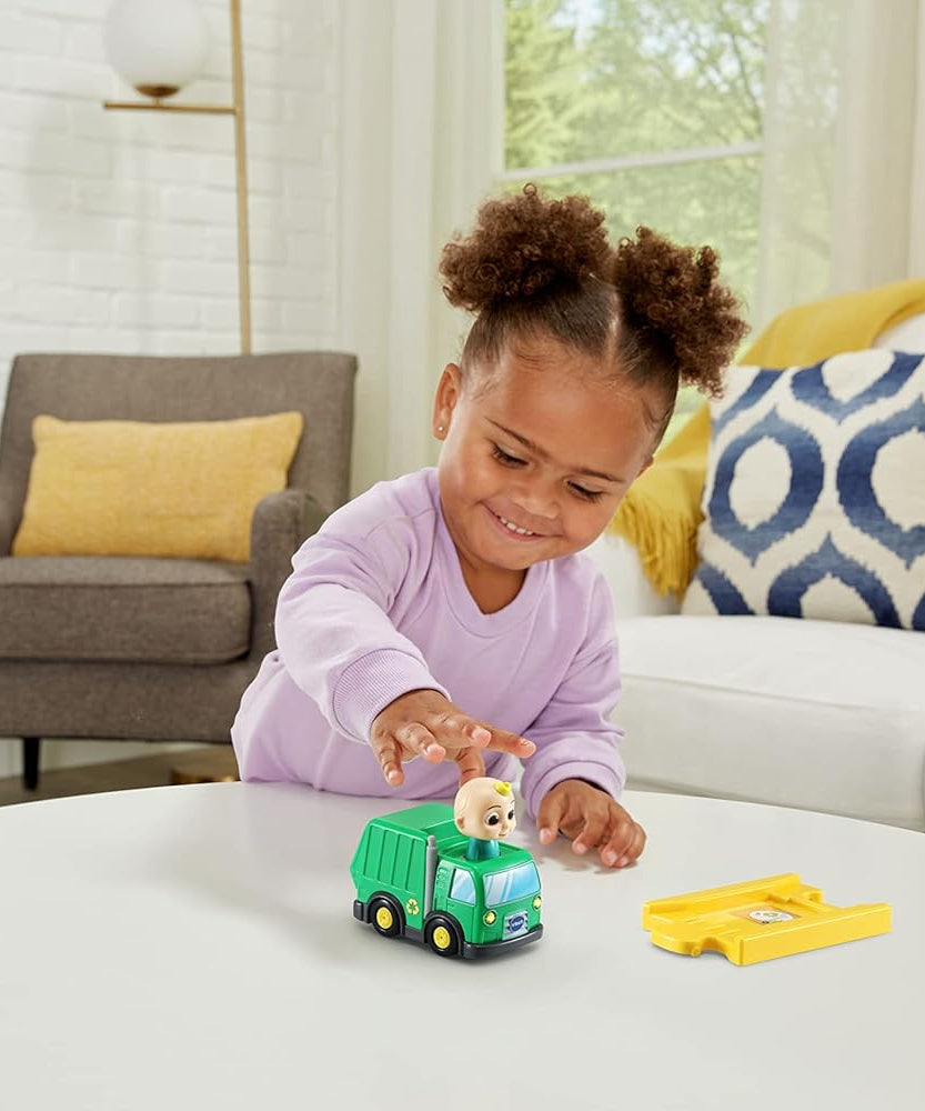 VTech CoComelon Go! Go! Smart Wheels JJ’s Recycling Truck & Track, Interactive Toddler Toy, Ages 1.5–5 Years