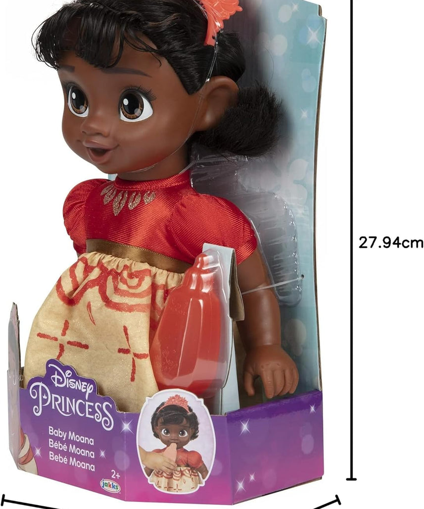 Disney Princess Moana Baby Doll with Baby Bottle & Hair Pin