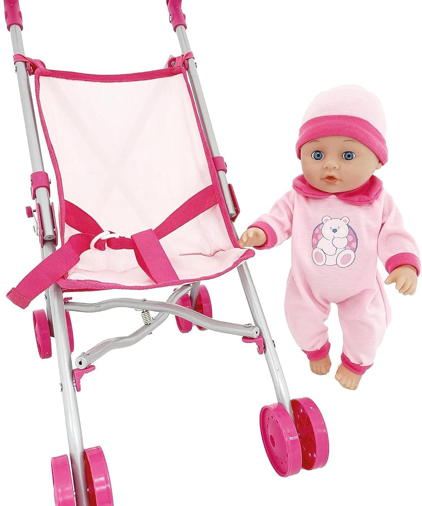 Bambolina Doll Carriage with 36 cm Doll, Ages 3+