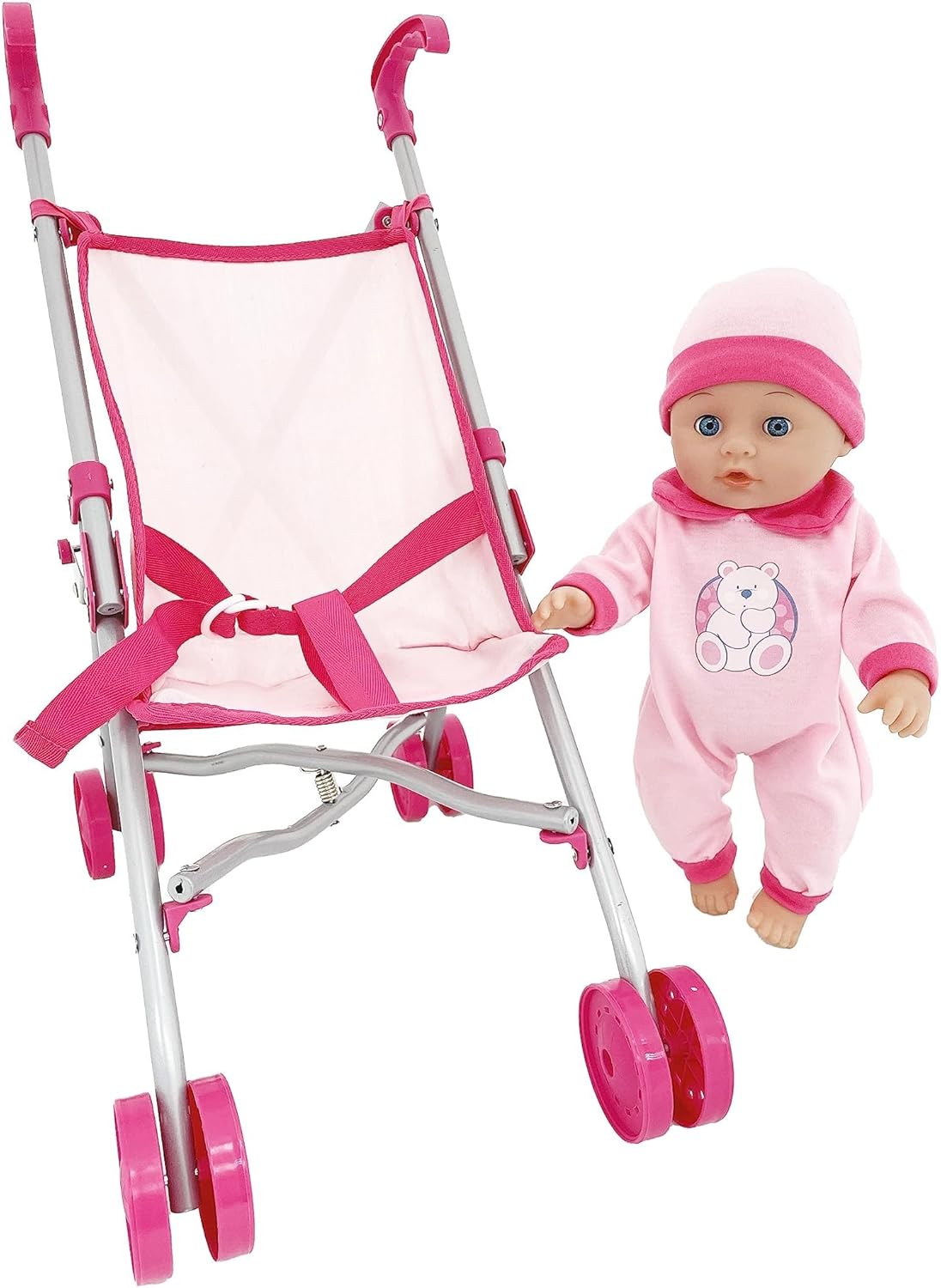 Bambolina Doll Carriage with 36 cm Doll, Ages 3+