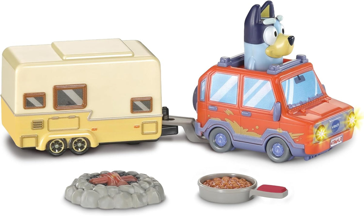 VTech Toot-Toot Drivers Bluey: Bluey Family Car & Caravan, English