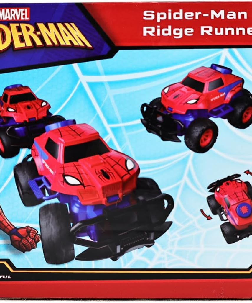 Marvel Spider-Man Ridge Runner R/C Remote Control Car, 2.4 GHz Full Function Toy for Ages 3+