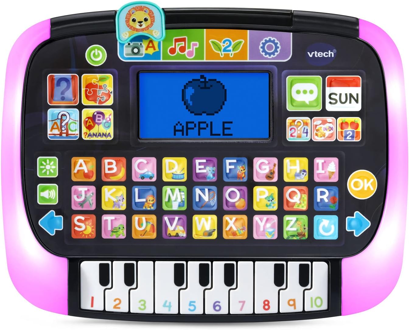 VTech - Little Apps Light-Up Tablet | Educational Tablet Toy to Learn Alphabet, Numbers, Colours, Shapes, Animals, Time | 2 Years+ | Black