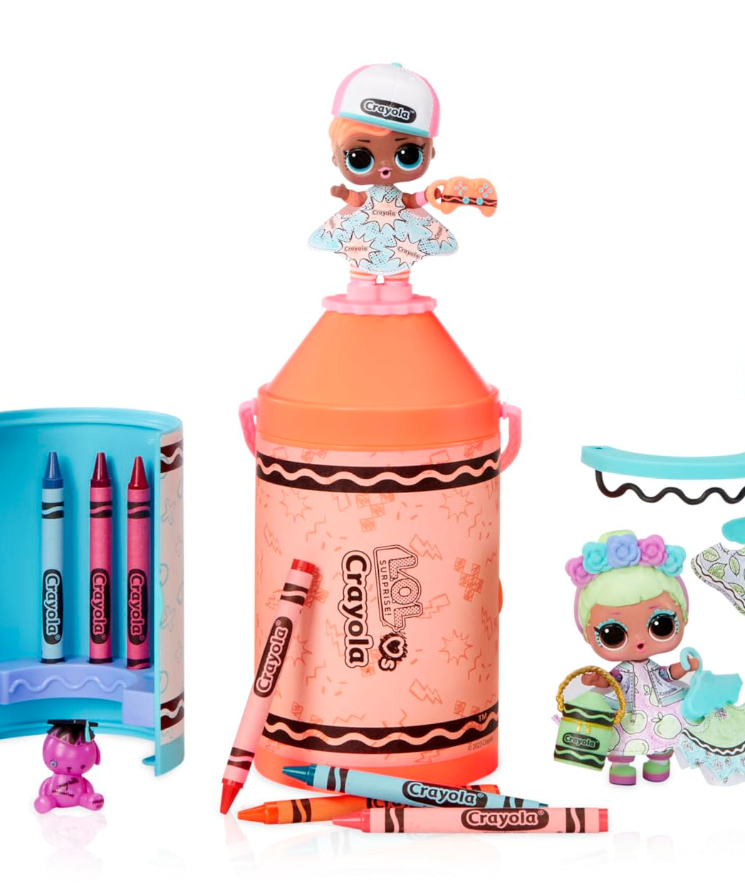 L.O.L. Surprise! Crayola Color Me Studio Doll Set, 30+ Surprises, Includes Crayon Capsule, Crayons, Paper Fashions, Creative Art Toy Gift for Kids