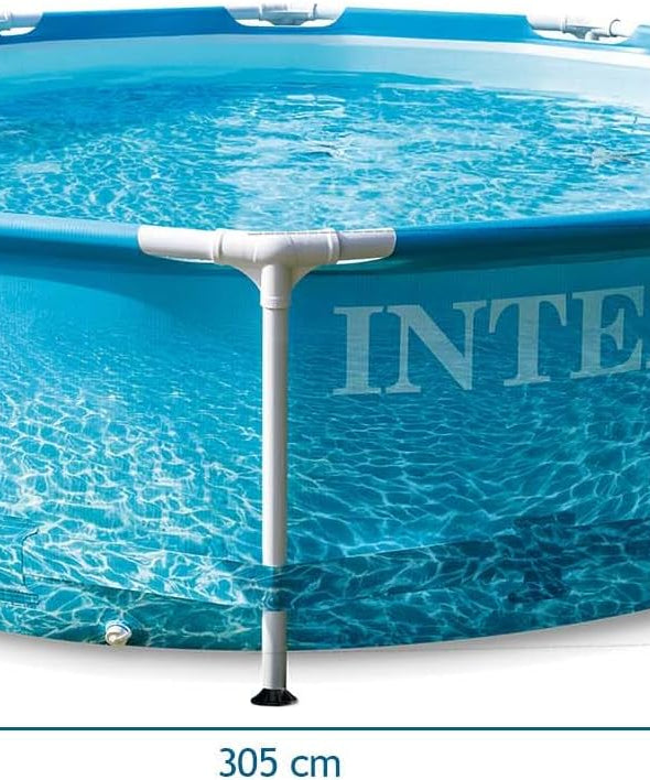 Intex 10 Ft X 30-Inch Beachside Metal Frame Pool Set