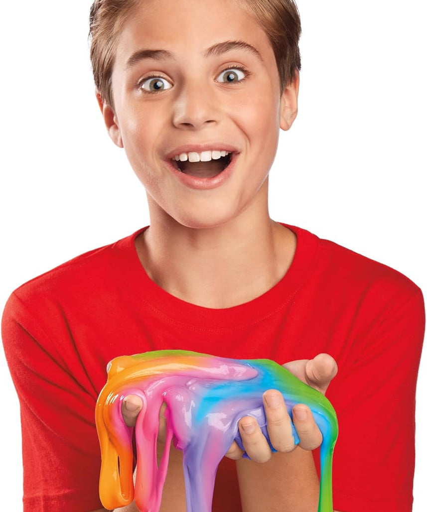 Cra-Z-Art Slimy Slimy Blends, 12 Colors of Super Stretchy Slime with 3 Fun Add-Ins, Non-Sticky, Long-Lasting Sensory Play Kit for Kids, Birthday Gift for 6+