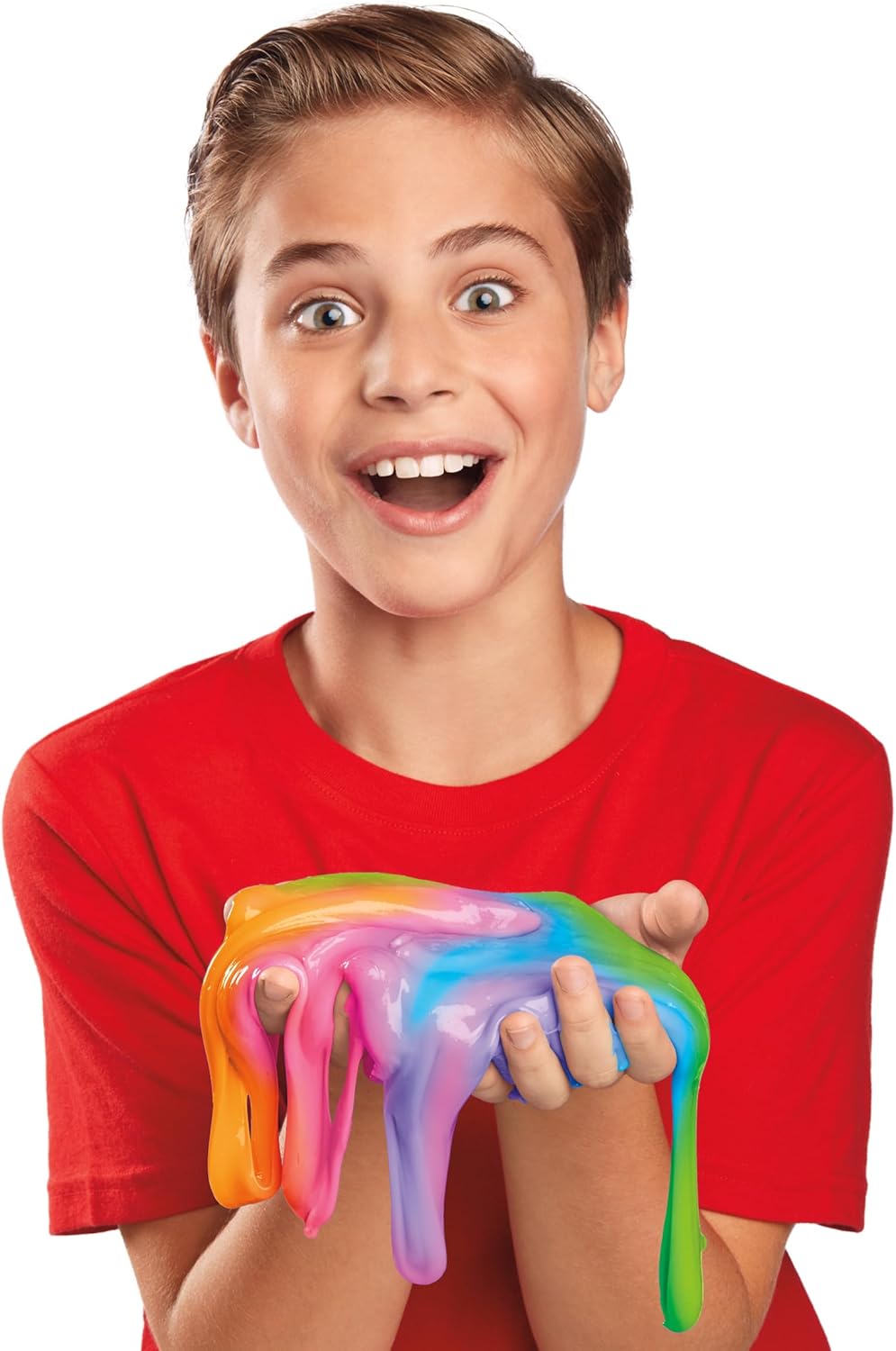 Cra-Z-Art Slimy Slimy Blends, 12 Colors of Super Stretchy Slime with 3 Fun Add-Ins, Non-Sticky, Long-Lasting Sensory Play Kit for Kids, Birthday Gift for 6+