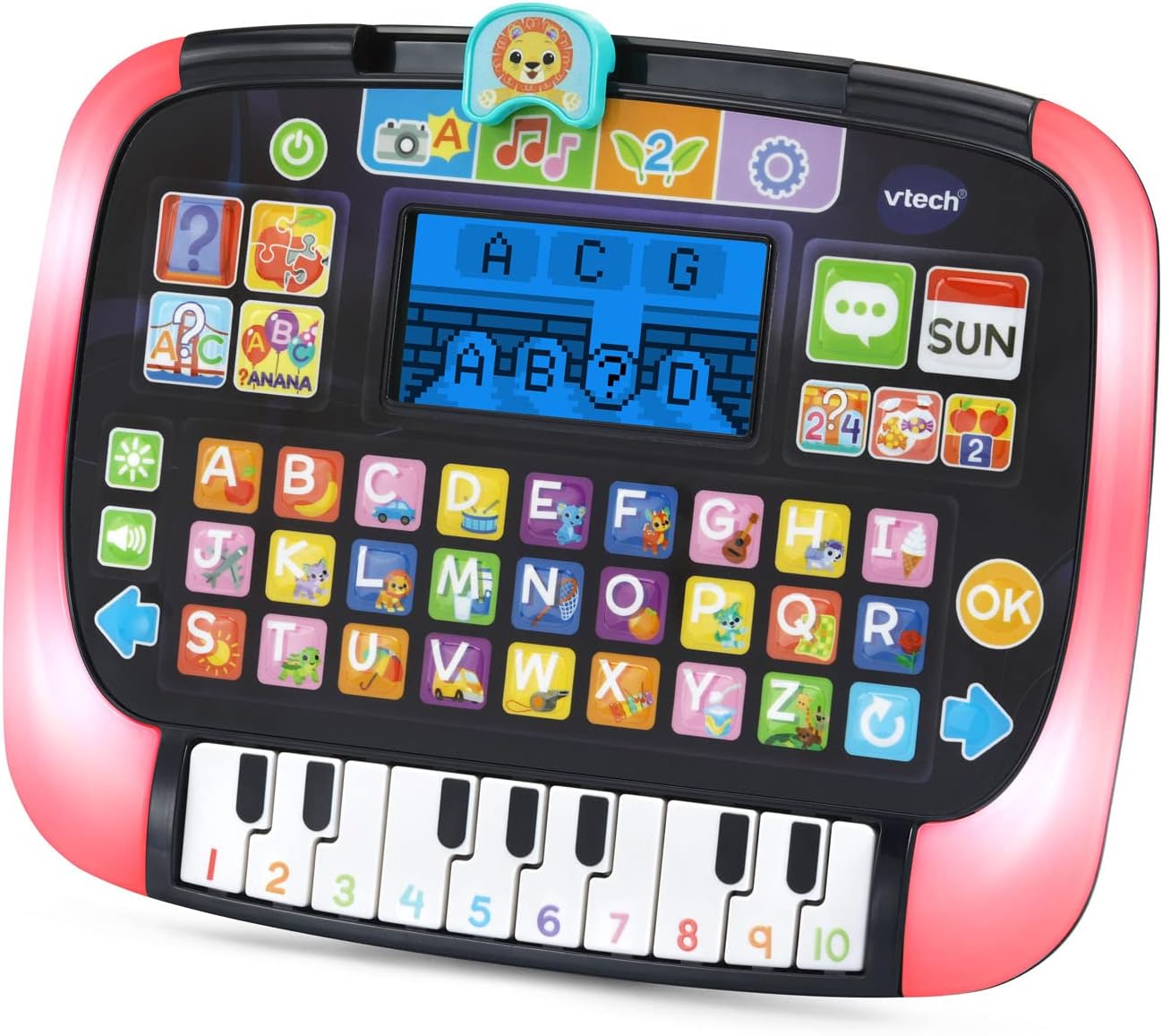 VTech - Little Apps Light-Up Tablet | Educational Tablet Toy to Learn Alphabet, Numbers, Colours, Shapes, Animals, Time | 2 Years+ | Black