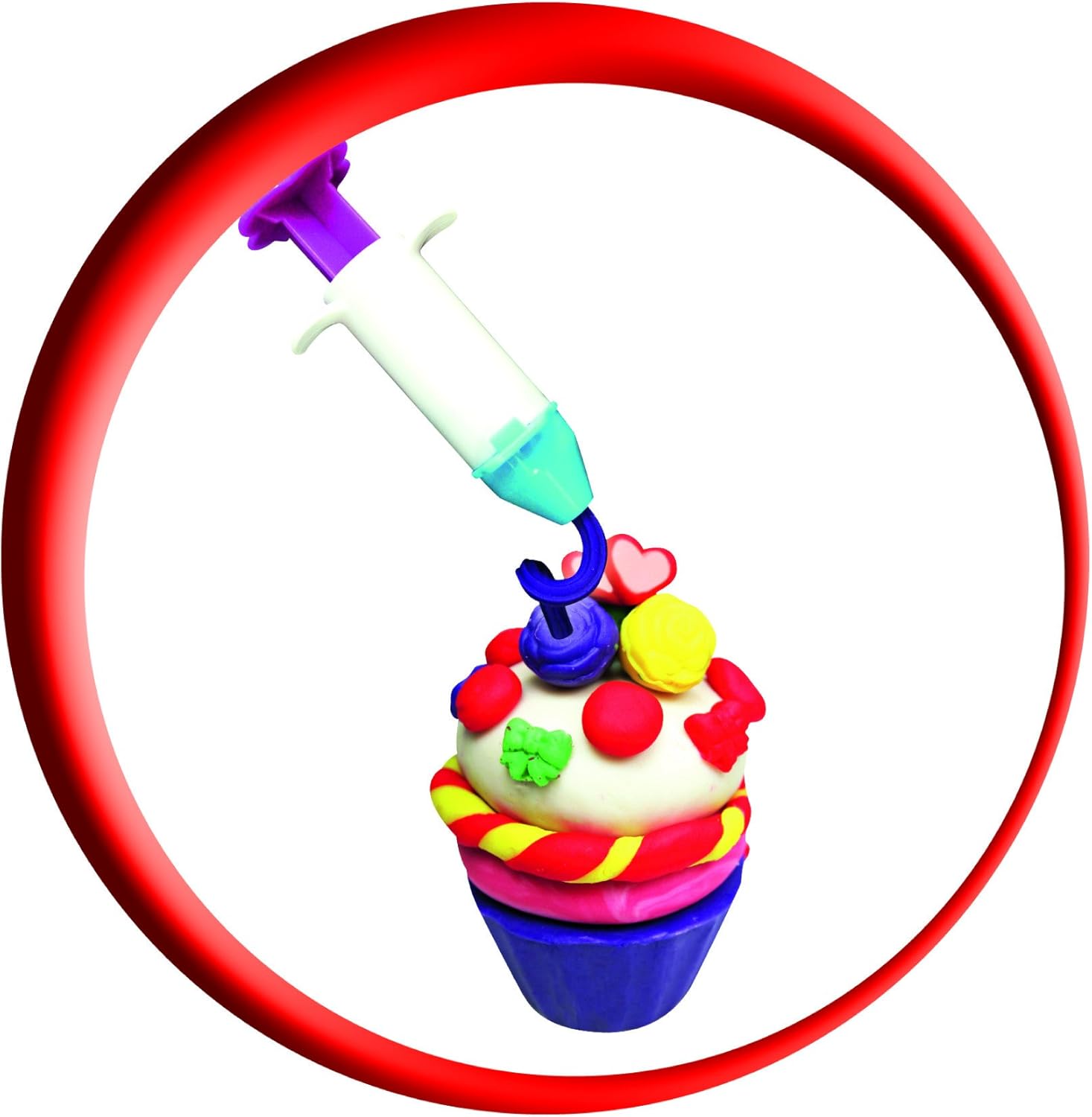 Simba Art & Fun Plastic Dough Cupcake Set, 9-Piece, Kids 3+