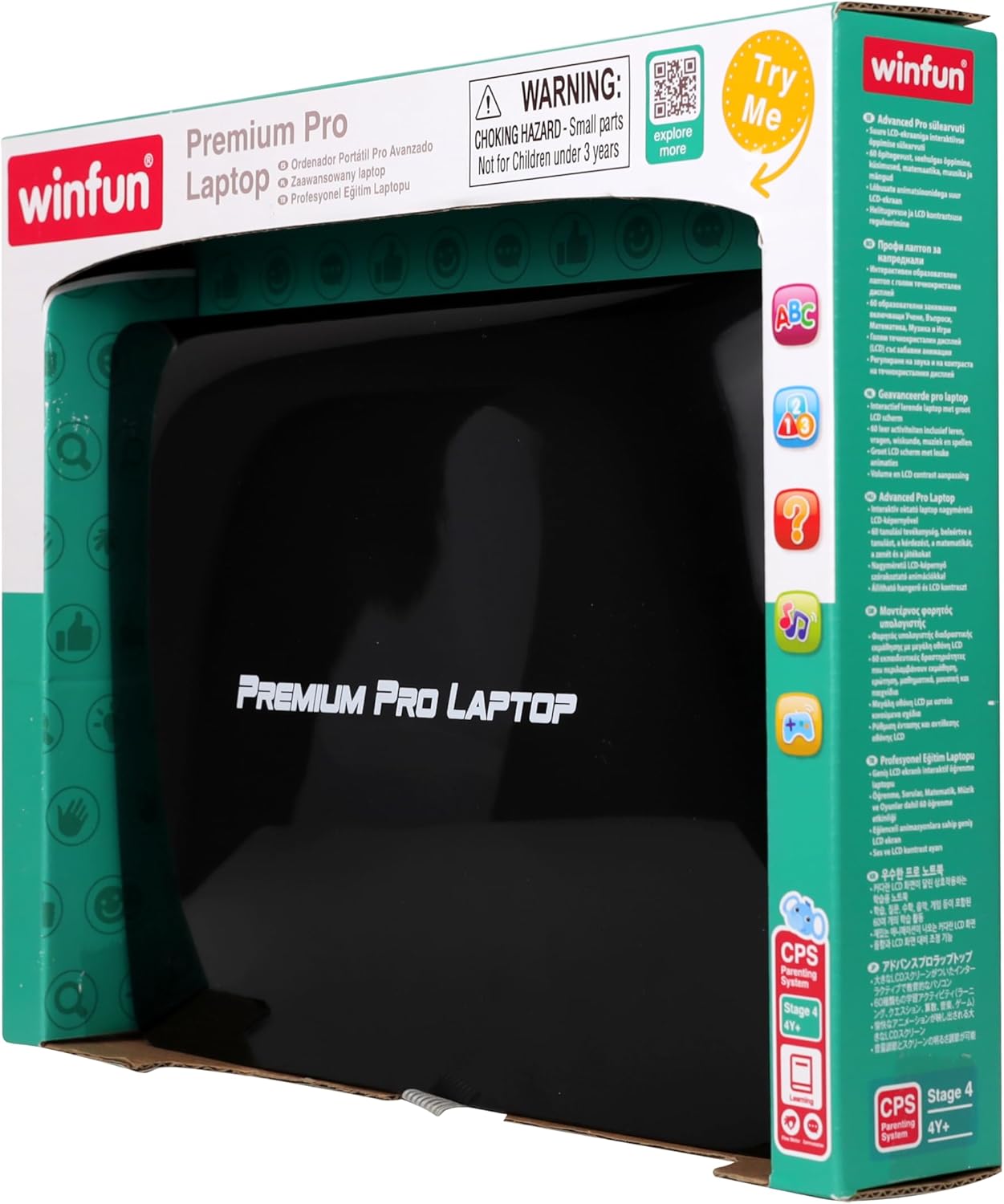 Winfun Premium Pro Laptop Educational Toy for Kids 3+ Years Interactive Learning Laptop with 60 Activities Teaching Letters Numbers Math Music & Games