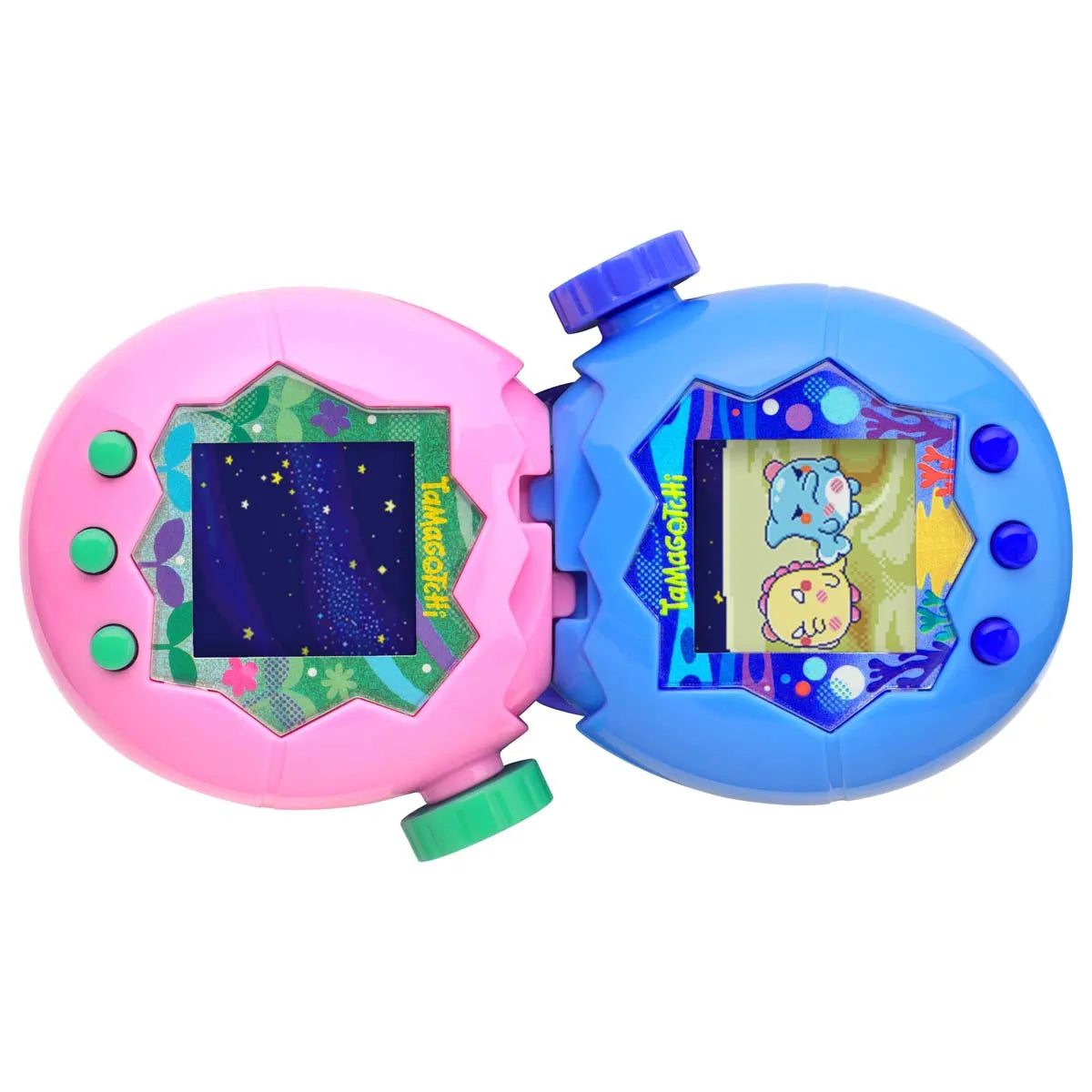 Bandai - Tamagotchi Paradise Eau - Virtual Animal to Raise - Tamagotchi with Zoom Wheel - Interactive Toy in French - Water Model Blue - Children's Toy 6 Years and Above - 43422
