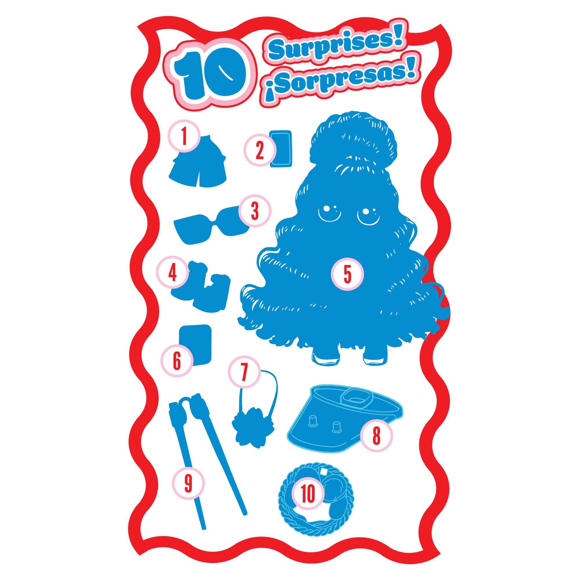 دمية صغيرة قابلة للتجميع على شكل كوب من Just Play Made 2 Order مقاس 4 بوصات مع 10 قطع من الملحقات، و6 أنماط من التماثيل الصغيرة للتجميع، وألعاب غامضة مفاجئة للأطفال من سن 3 سنوات فما فوق