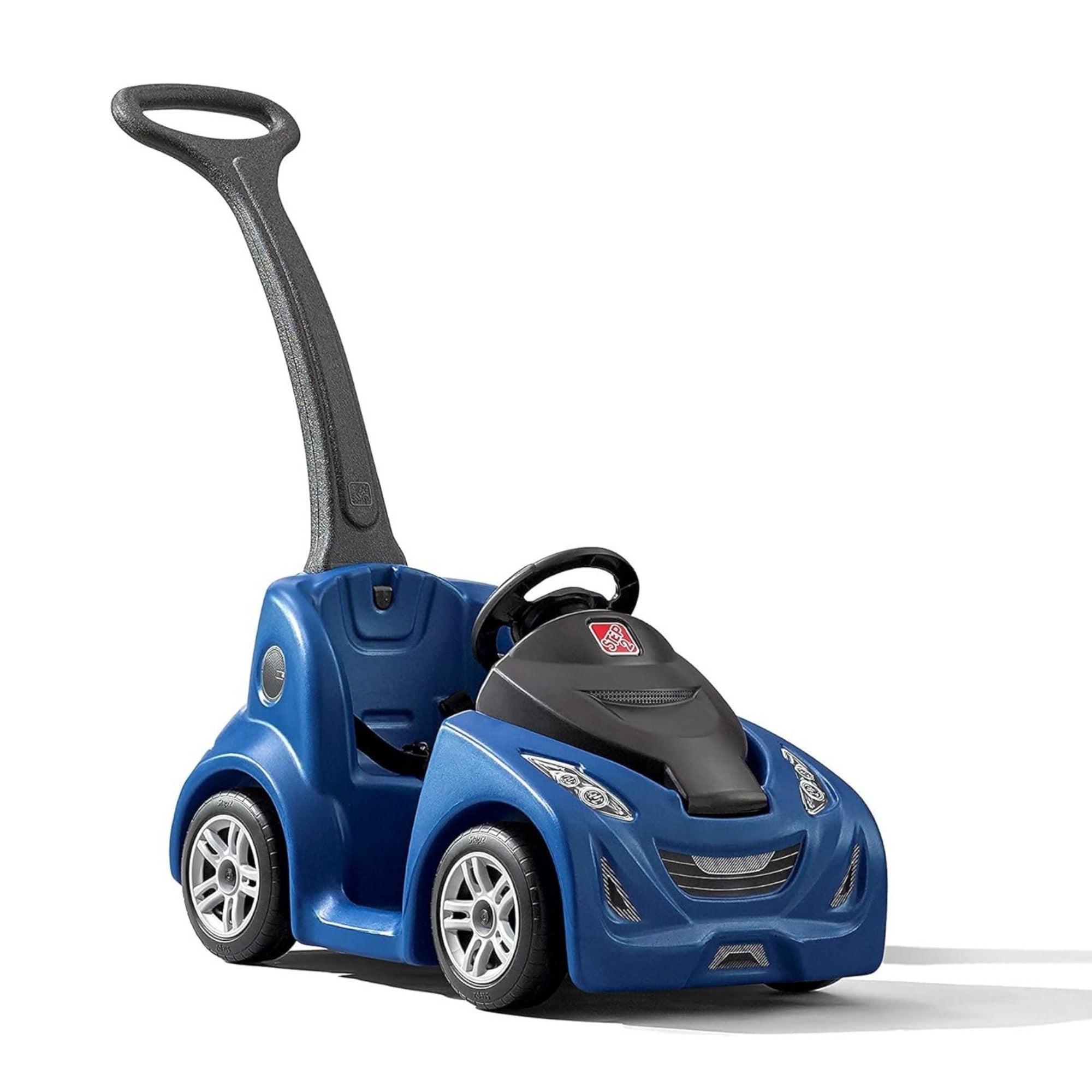 Step2 Buggy GT, Single Seater Kids Push Car, Easy to Store Ride On Toy with Seatbelt, Horn and Storage Trunk, Suitable for Children both Boys and Girls Aged 18m and Above, Pink, Red, Blue