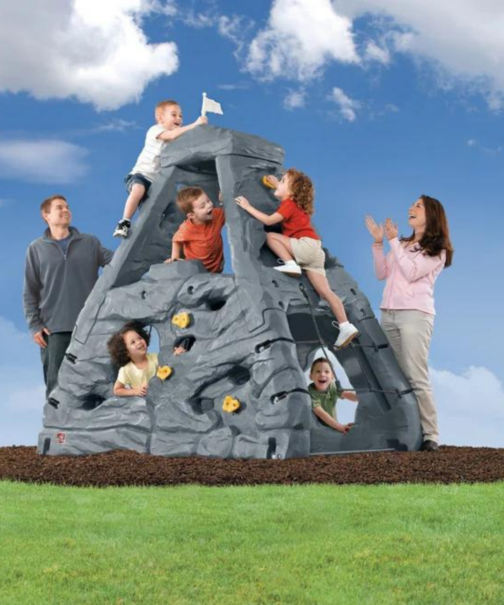 Step2 Skyward Summit Climber, Easy to Assemble Backyard Climbing Toy with 145kg Weight Capacity, Outdoor Playground Climbing Gym, Garden Toy Suitable for Children both Boys and Girls Aged 2+