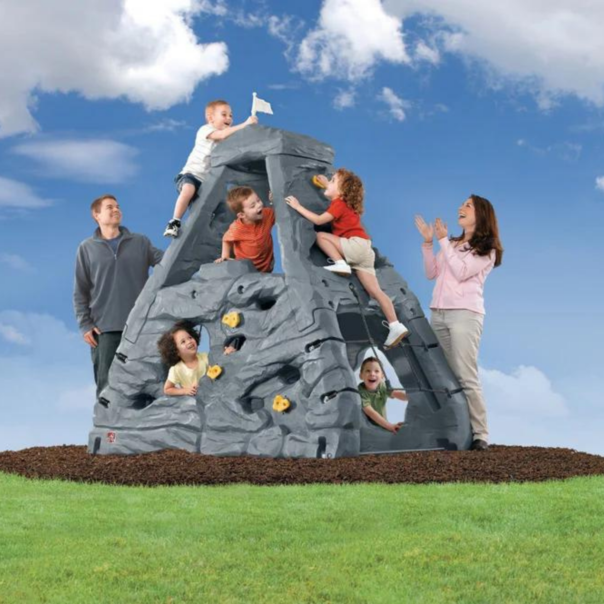 Step2 Skyward Summit Climber, Easy to Assemble Backyard Climbing Toy with 145kg Weight Capacity, Outdoor Playground Climbing Gym, Garden Toy Suitable for Children both Boys and Girls Aged 2+