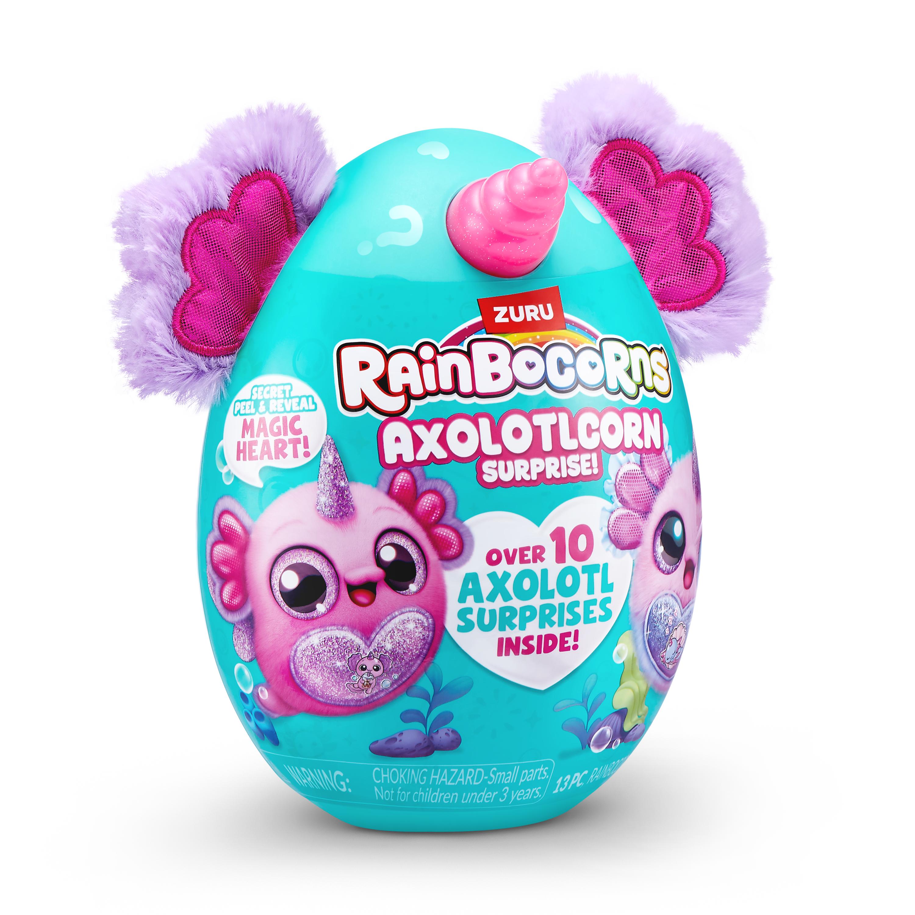 Rainbocorns Axolotlcorn Surprise Plush, Collectible Toy for Girls, Age 3+