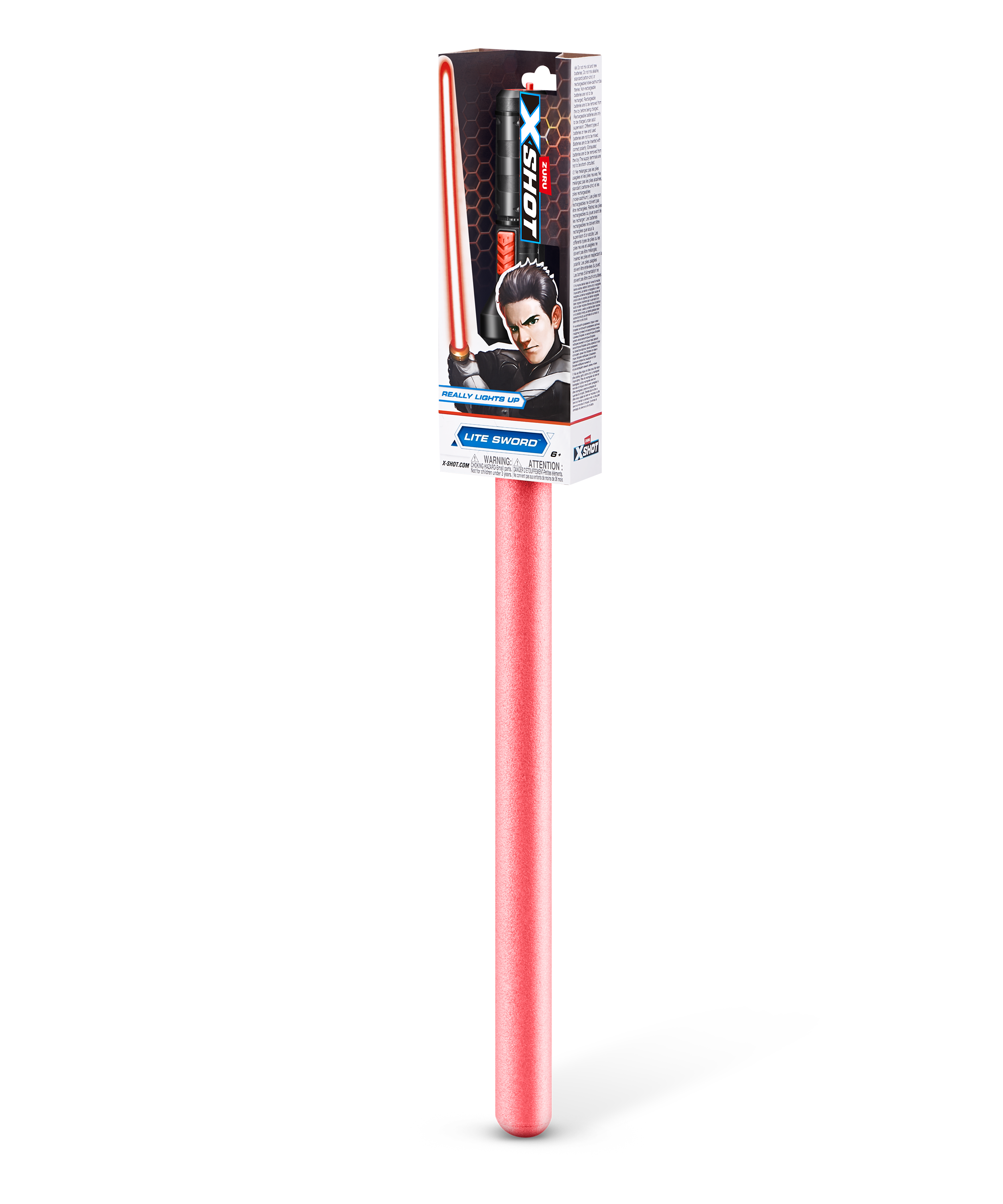 X-Shot Excel Lite Sword, LED Light-Up Foam Sword for Boys and Girls, Age 6+, Space Battle Toy