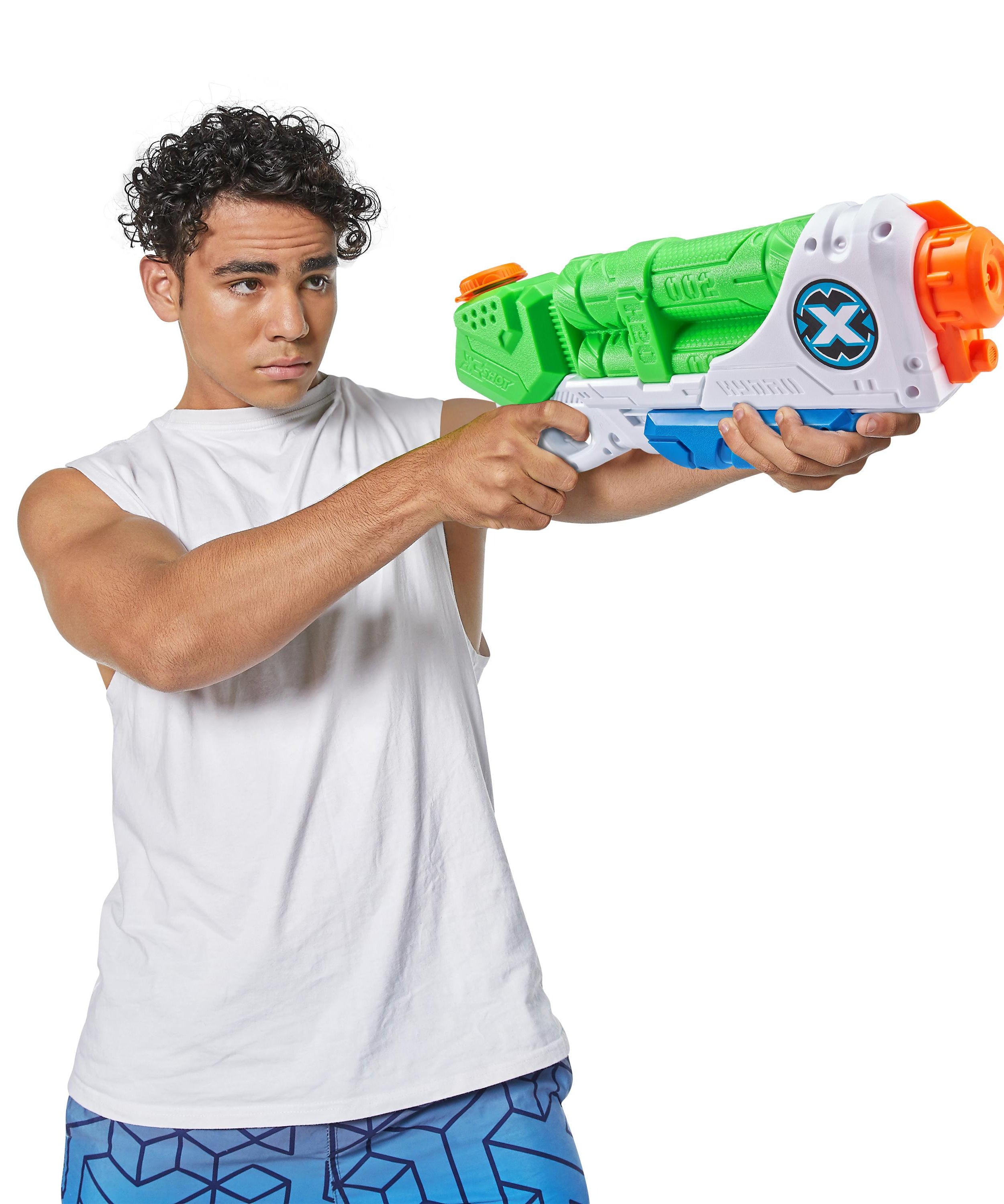 X-Shot Typhoon Thunder Water Blaster, Medium Pump Action Soaker Guns with 550ml Tank, Blast Water 9m, Outdoor Summer Water Play for Kids, Pack of 3 ,Boys, Age 5+