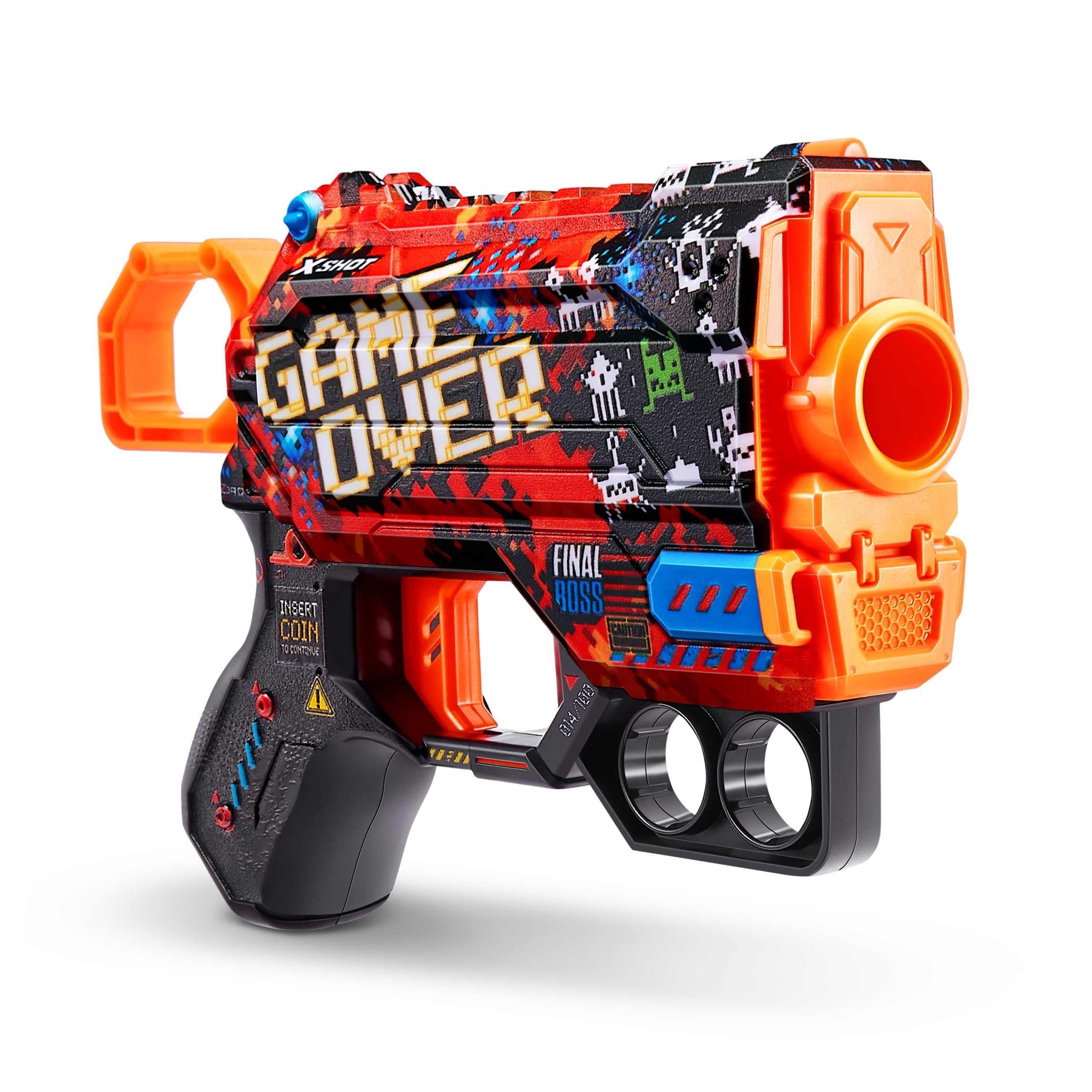 X Shot Skins Menace Blaster, Compact Foam Dart Gun for Boys, Age 8+