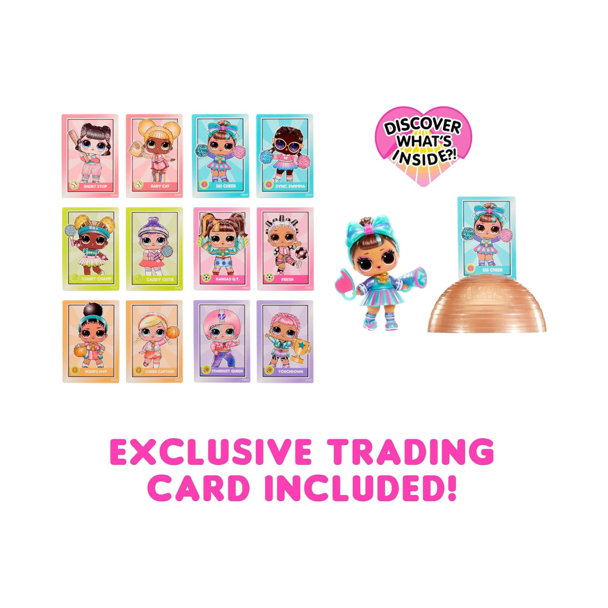 LOL Surprise All Star Sports Vault Tots Collectible Dolls for Kids with 8 Surprises Sports Accessories Bottle Medal Fashions and Trading Card Blind Ball Packaging for Girls Ages 3 and Up