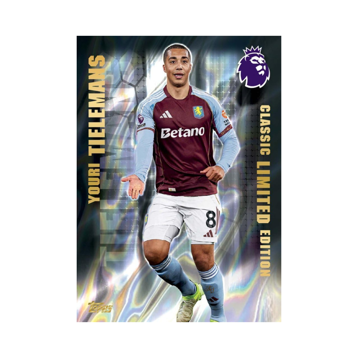 Topps Premier League 2025 2026 Football Trading Cards Starter Pack, Includes 10 Cards with Special Inserts, Gold Lion Limited Card, Collector Binder Checklist and Guide, Official Premier League Collectible