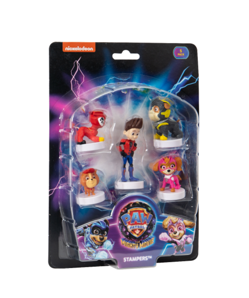 Paw Patrol The Mighty Movie Stampers, Kids Craft Stamp Set, Collectible Character Stampers, 1pk / 3pk / 5pk / 8pk, Series 2, Non-Toxic, Arts & Crafts, School Activities