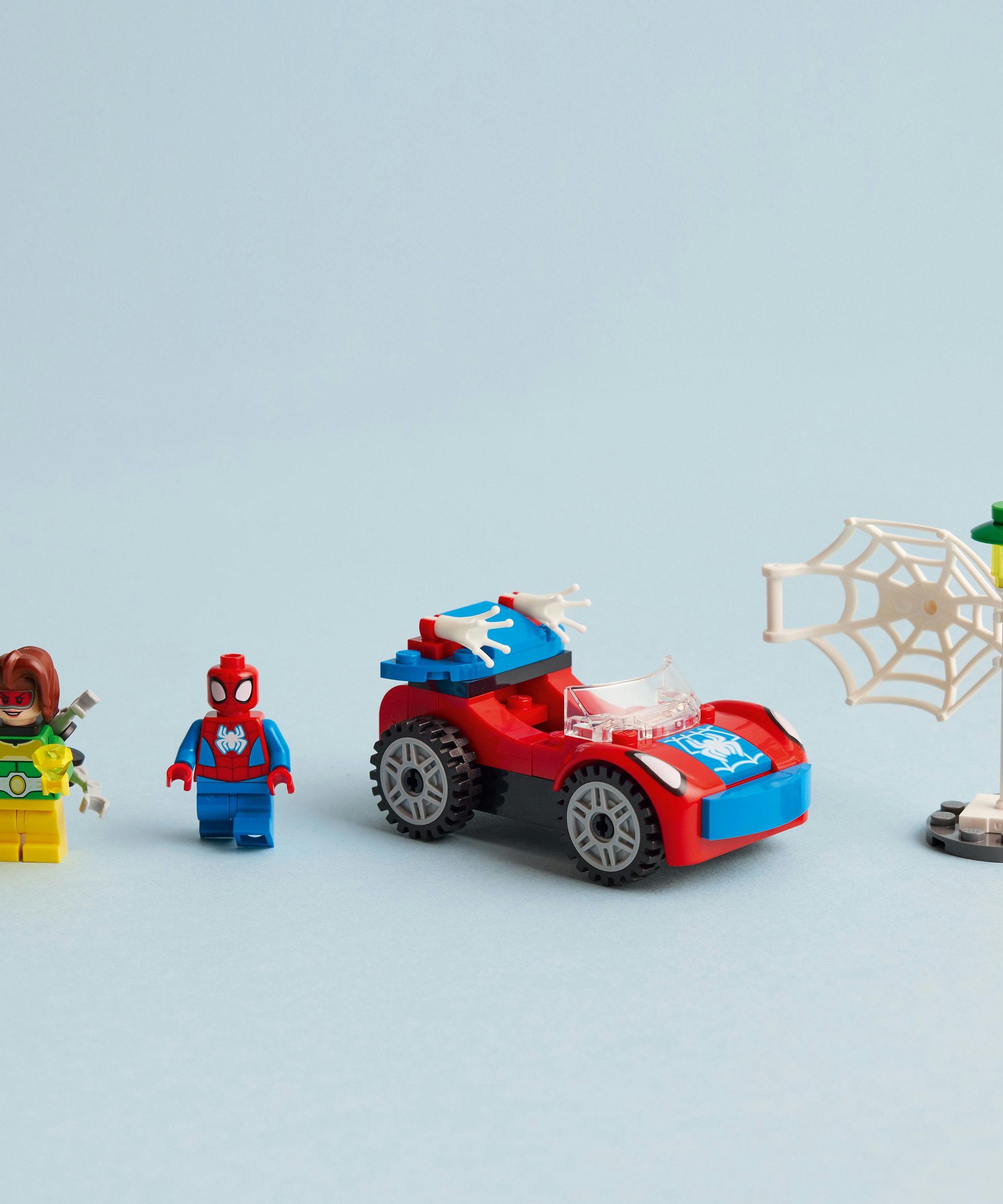 LEGO Spidey 10789 Spider Mans Car and Doc Ock Starter Brick Set for Kids 4+ Unisex, Easy Build Superhero Playset