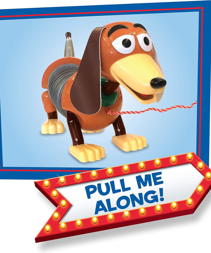Just Play Disney Pixar Toy Story Slinky Dog Pull Toy, Classic Walking Spring Dog with Stretchable Body and Pull Leash for Toddlers, Ages 18+ Months