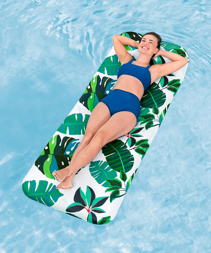 Bestway Airmat Blissful Drifter Fabric Floating Mat 183x73cm, Outdoor & Indoor Relaxation & Play, Luxury Lounges & Floats