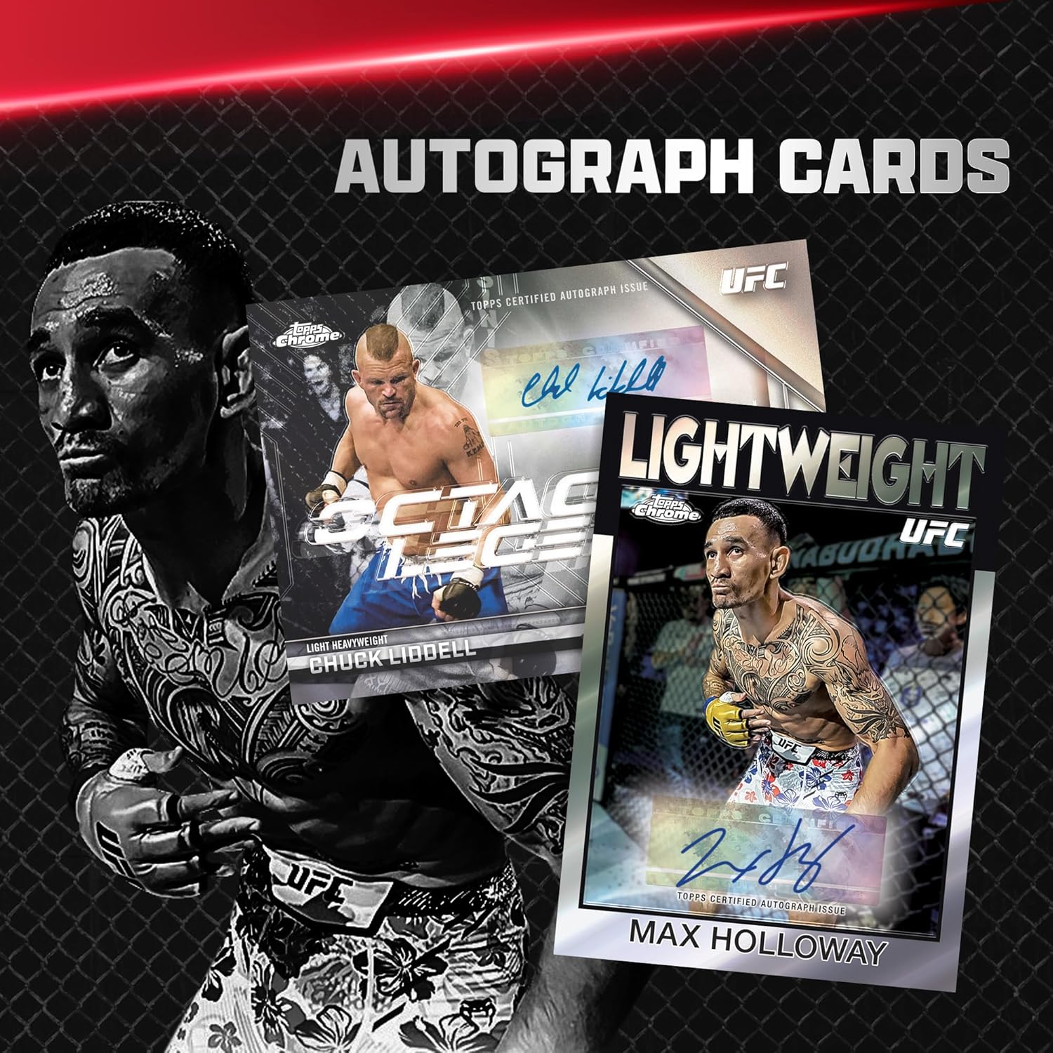 Topps Chrome UFC 2026 Factory Sealed Value Box Trading Cards, Collectible UFC Card Set with Refractors & Inserts, Ages 6+