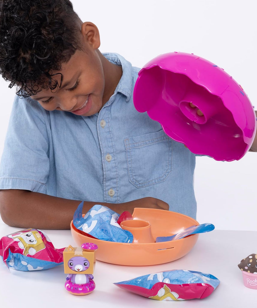 LankyBox Mini Mystery Donut Set, 6 Surprise Collectible Toys, Unboxing Fun for Kids