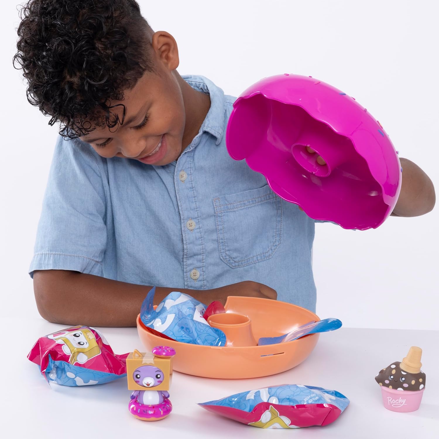 LankyBox Mini Mystery Donut Set, 6 Surprise Collectible Toys, Unboxing Fun for Kids