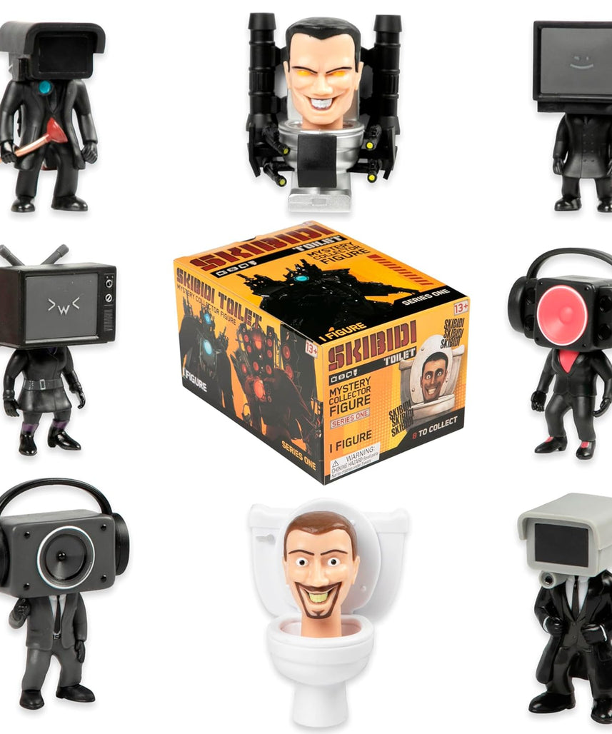 SKIBIDI Toilet Mystery Figure Collector Series, Collectible Figures, Officially Licensed Toilet Merch.