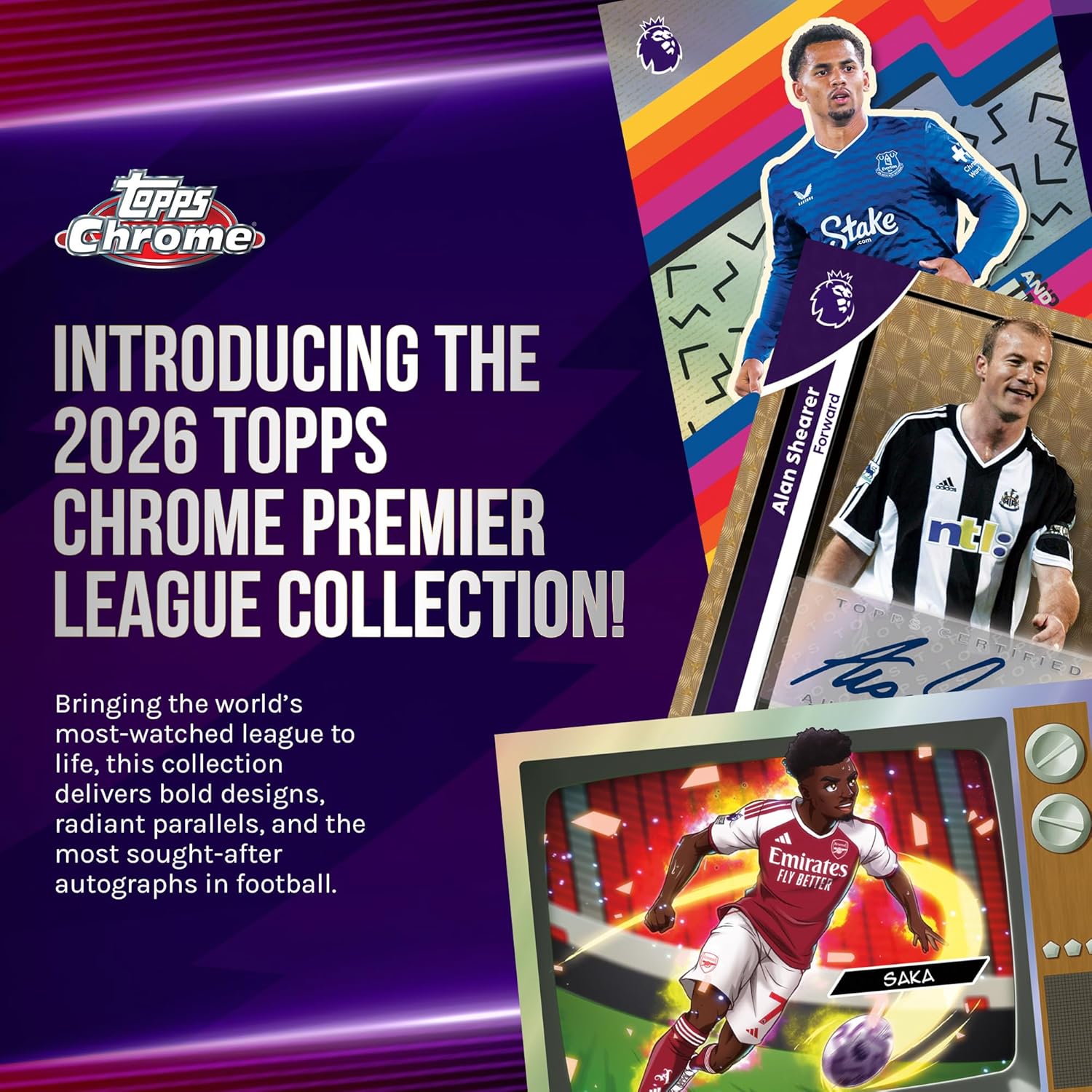 2026 Topps Chrome Premier League Soccer Value Box Factory Sealed Trading Cards