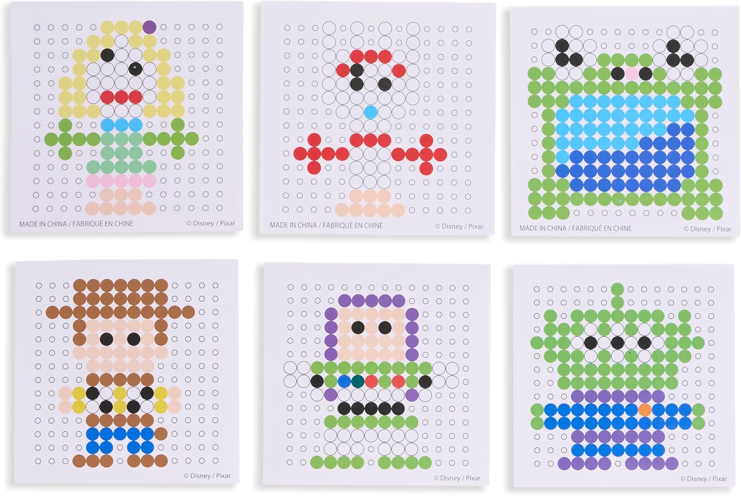 Disney Pixar Toy Story 5 Pixel Art DIY Craft Kit for Kids, 800 Fuse Beads Activity Set with Character Bag Clips, Creative Arts and Crafts Toy Ages 6+
