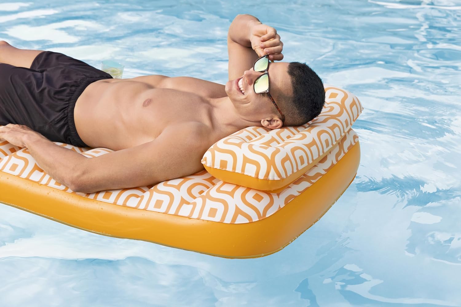 Bestway Airmat Deluxe Floating Mat 183x84cm, Outdoor & Indoor Relaxation & Play, Luxury Lounges & Floats