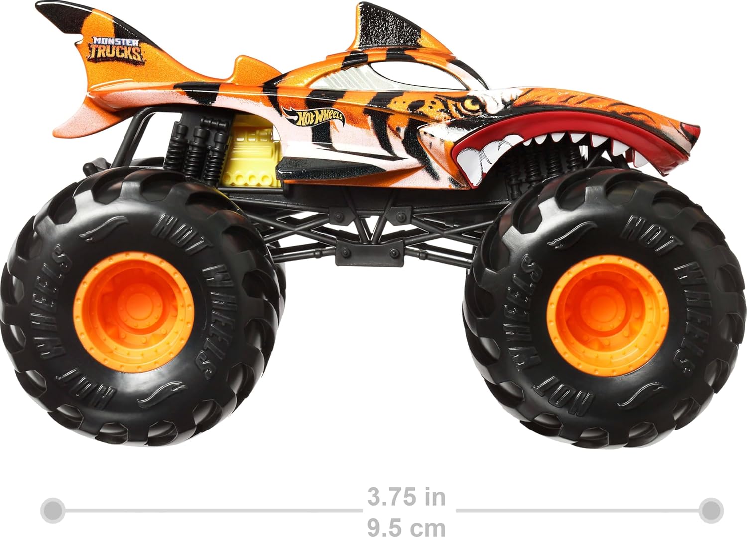 Hot Wheels Monster Trucks, Oversized Monster Truck, 1:24 Scale Die Cast Toy Truck with Giant Wheels and Cool Designs, JDR02
