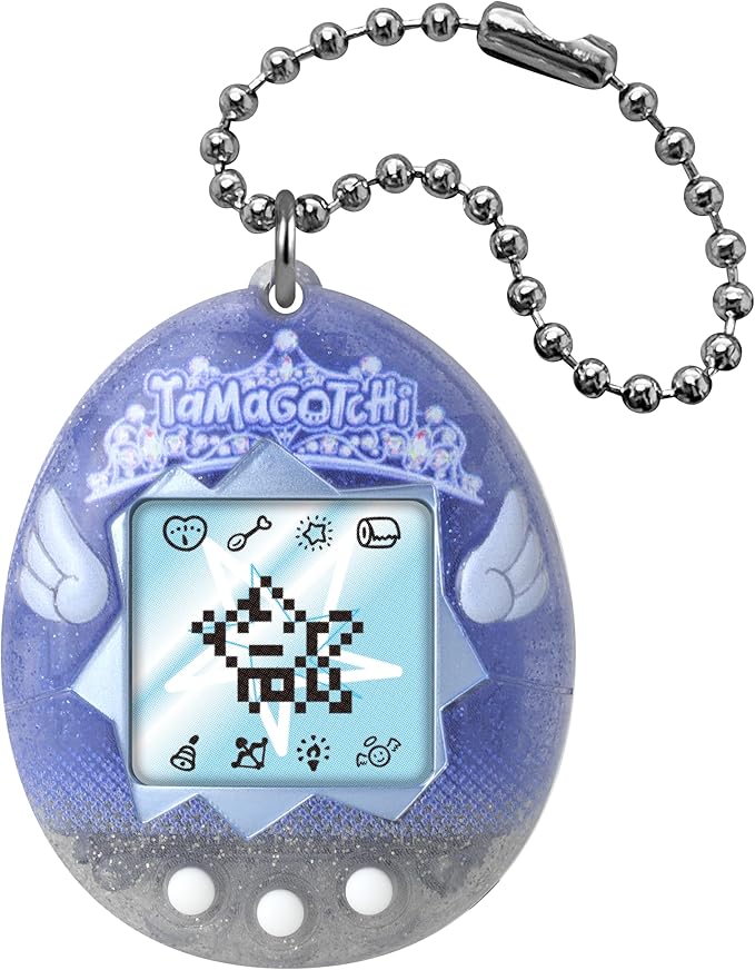 Bandai - Tamagotchi - Tamagotchi Original - Angel Tiara - Virtual Electronic Animal with Colour Screen - Interactive Animal Toy in French - Angel Tiara - Child Toy 8+ - 46164