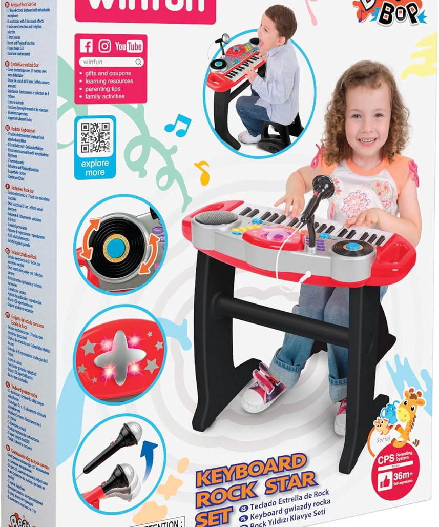 Winfun Keyboard Rock Star Set Interactive Toy