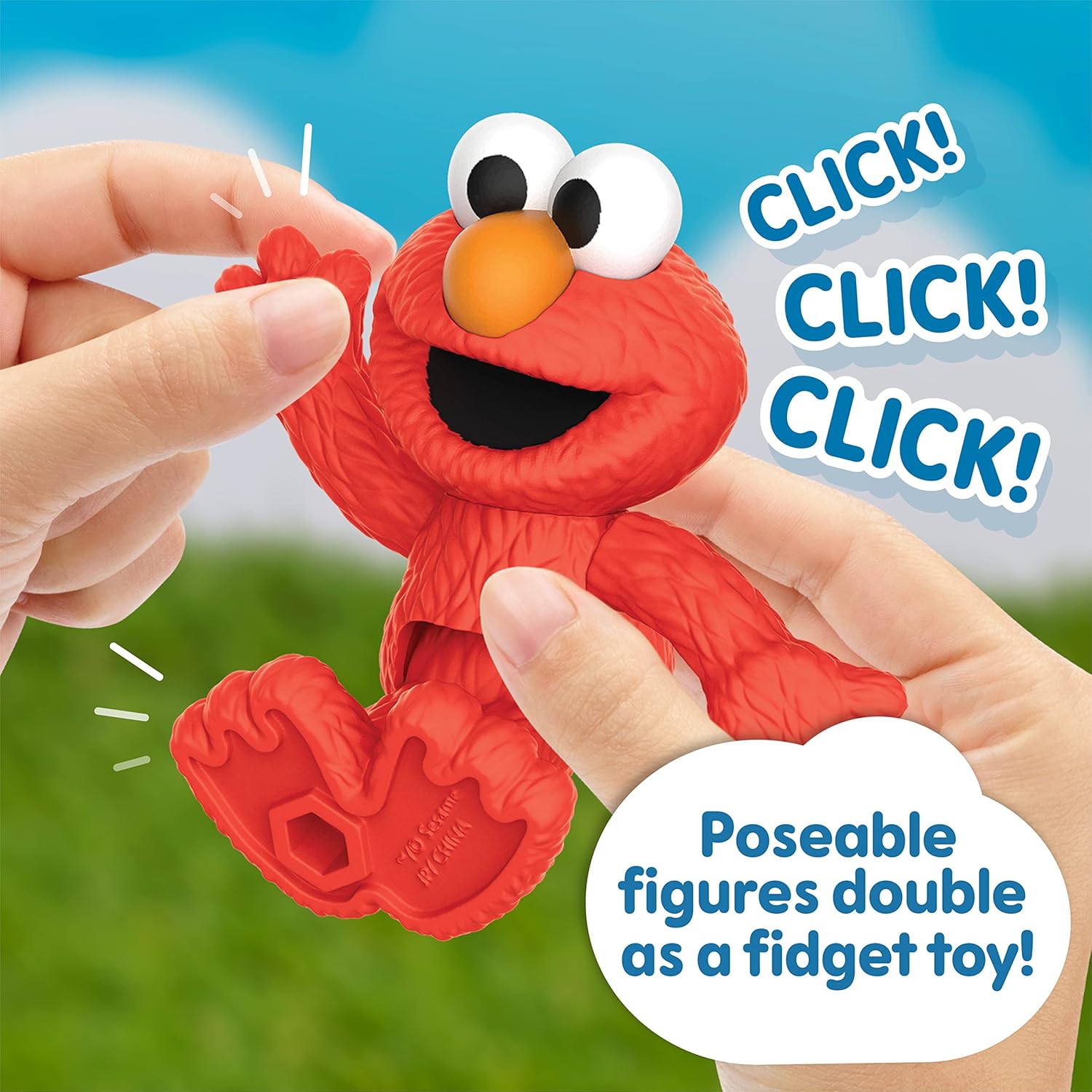 Just Play Sesame Street Neighborhood Friends, 6-Piece Poseable Figurines, Officially Licensed Toys for Kids, Ages 2+