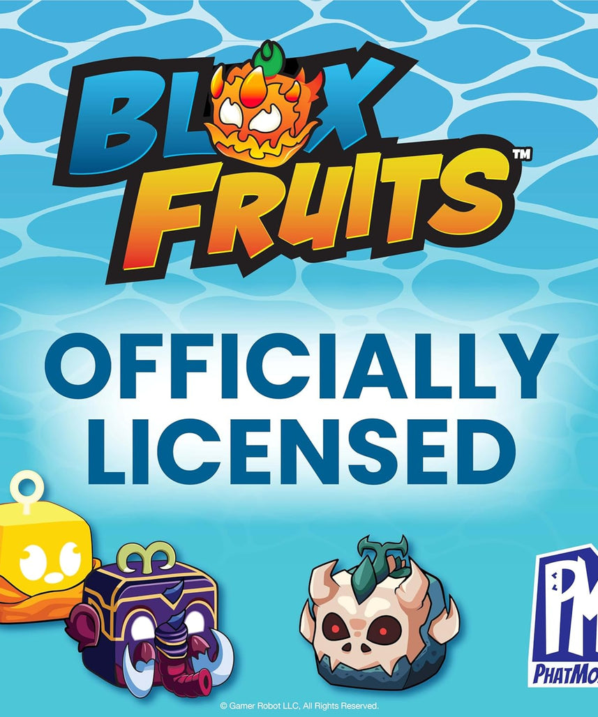 Blox Fruits Mystery Mini Bundle Series 2 Collectibles Pack with Plush Mini Figure Stickers and DLC Code 5+