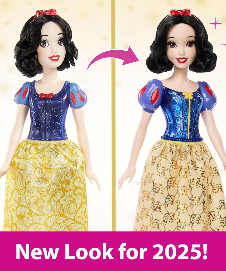 Disney Princess Snow White Fashion Doll and Accessory, Posable Toy with Brushable Hair, Ages 3+