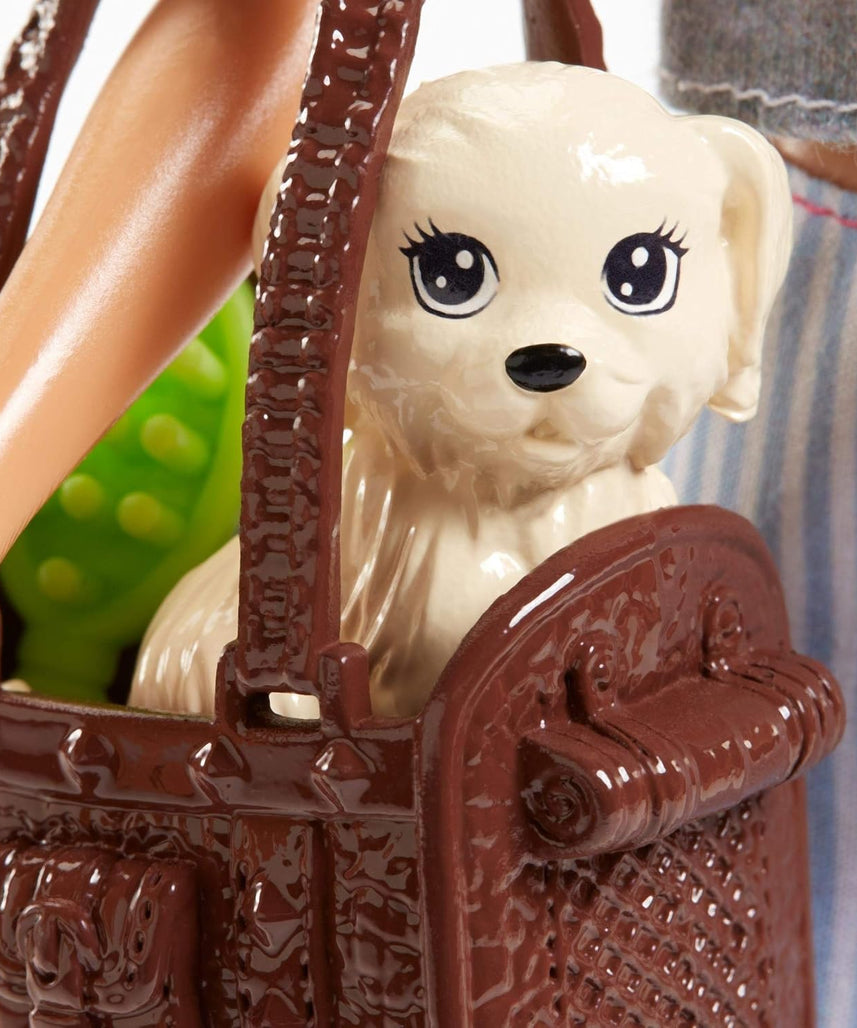 Barbie Doll With Puppy, Bunny And 7 Themed Pieces