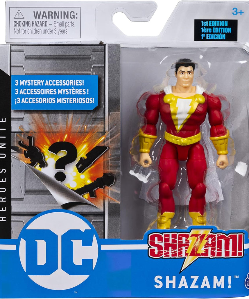 DC Comics 10-cm Action Figure with 3 Mystery Accessories, Collectible Superhero Toy for Kids Aged 3+, Adventure 4