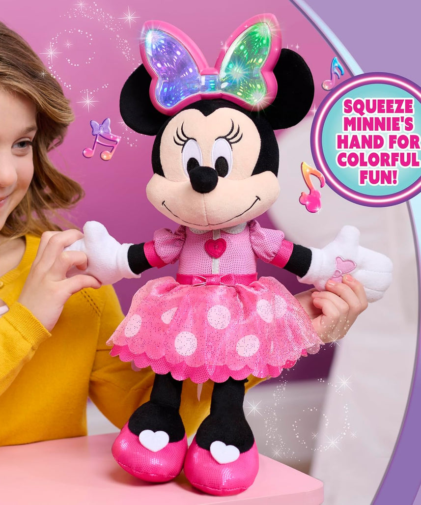 Just Play Minnie Mouse Colorfinity Feature Plush, Kids Toys for Ages 3 Up