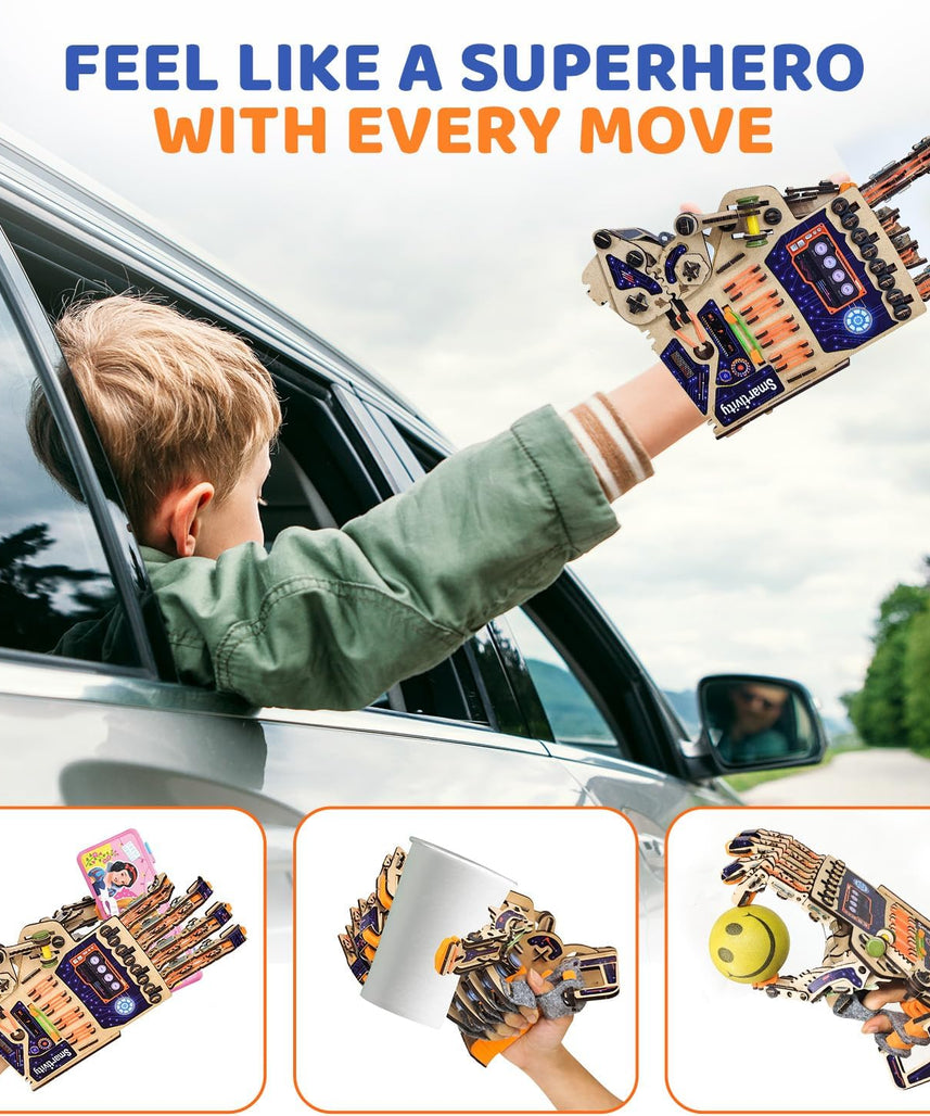 Smartivity Robotic Mechanical Hand Toy for Kids 8-10-12-14 Years Old | Parents Choice Award Winner I Birthday Gifts for Smart Kids | Superhero Toy for Boys & Girls 8,9,10,11,12,13,14